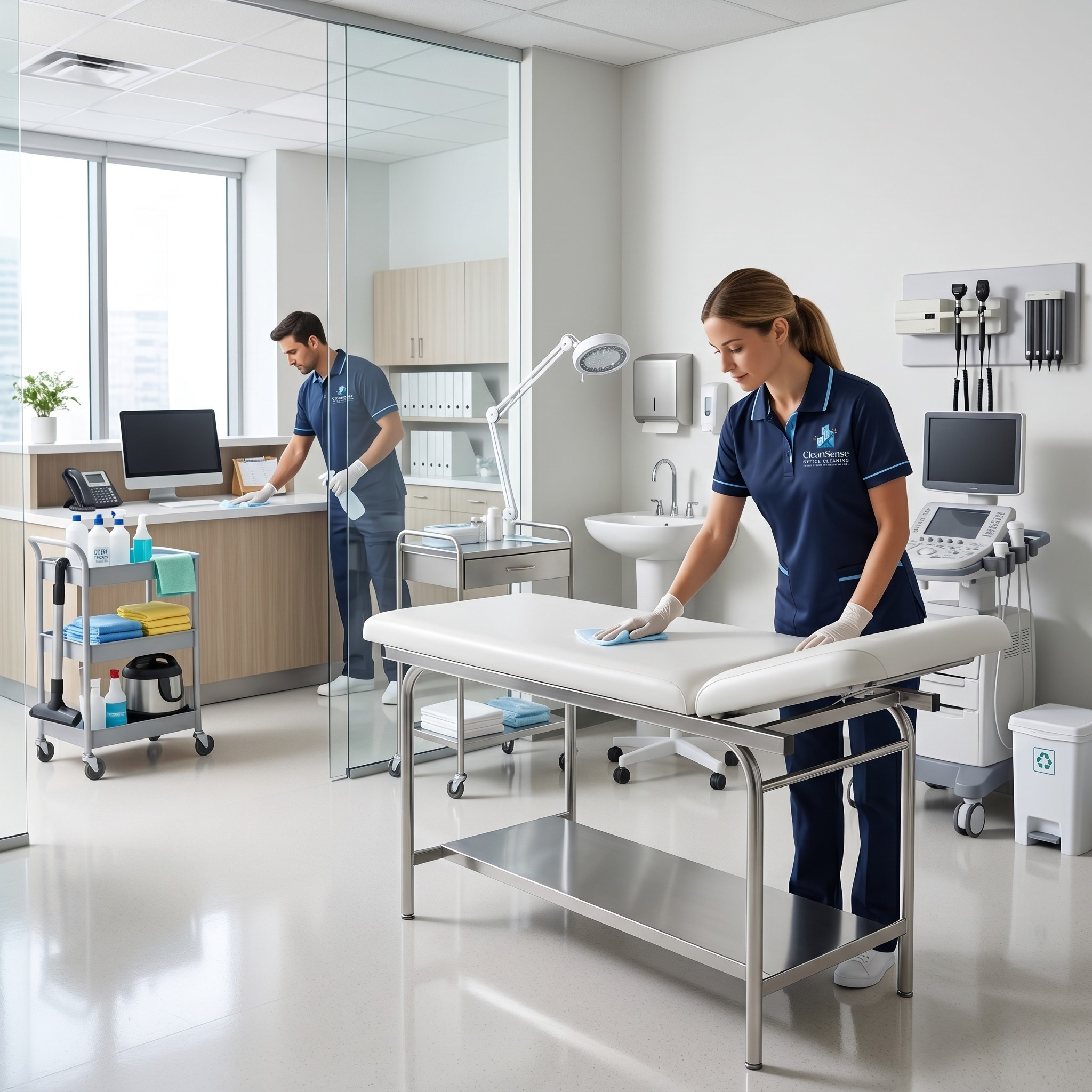 Professional medical facility and clinic cleaning by CleanSense