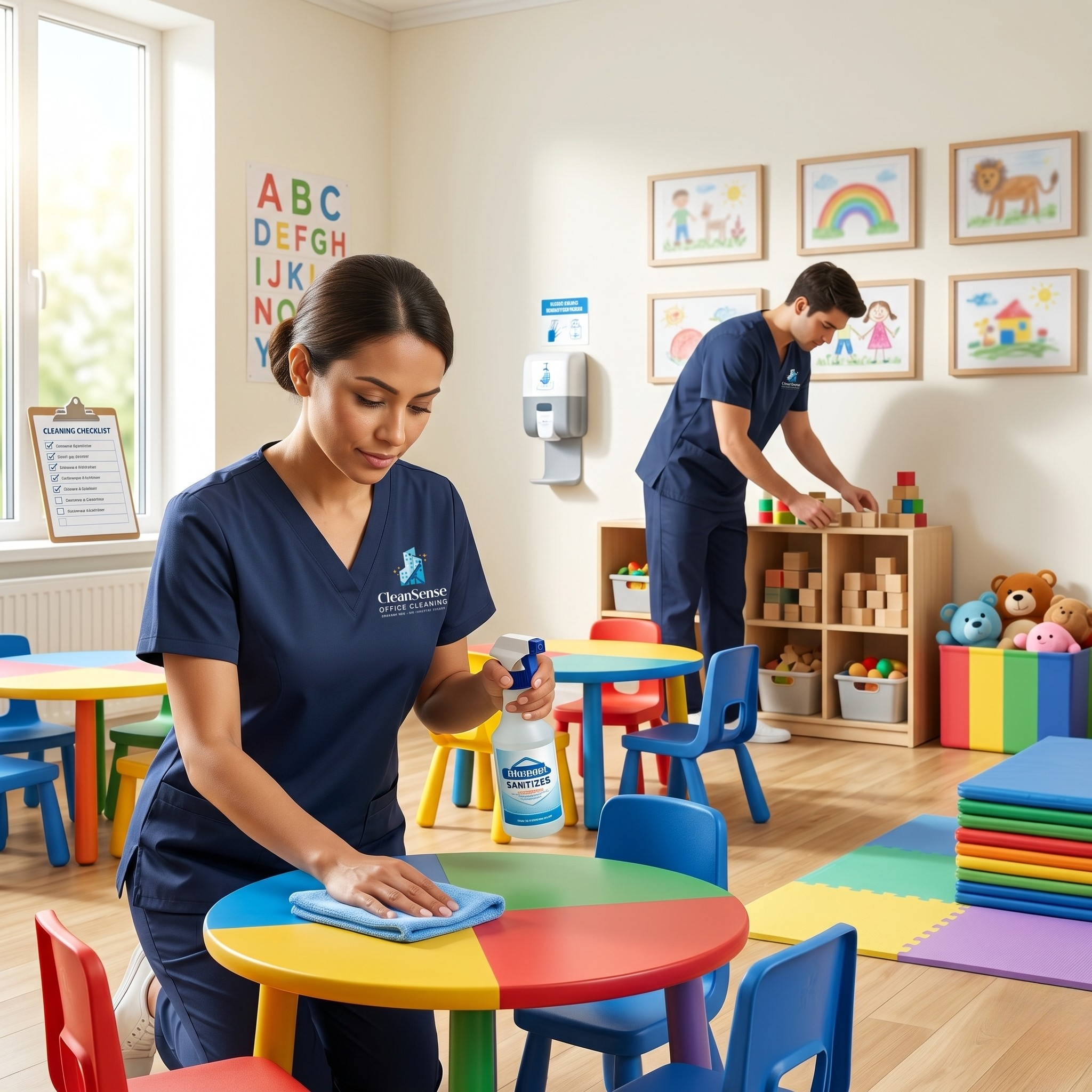 Daycare center and early learning facility cleaning by CleanSense